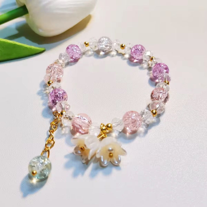 Pack of Temperature Control Color Changing Mood Stainless Steel Love Heart Necklace Women & Pink Stone Bracelet