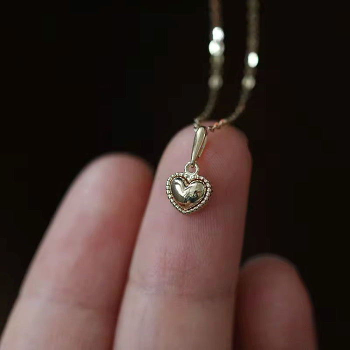 925 Sterling Silver 'Eternal Love' Heart Pendant Necklace