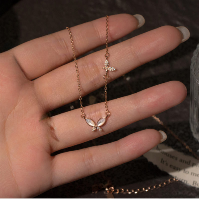 925 Silver Butterfly Chic pendent Necklace