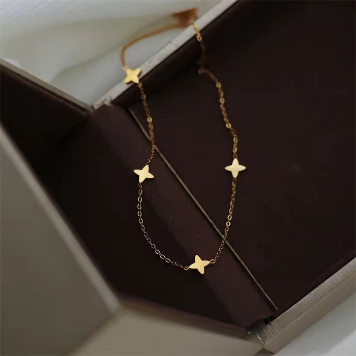 18K Gold-Plated Stainless-Steel Fashion Necklace