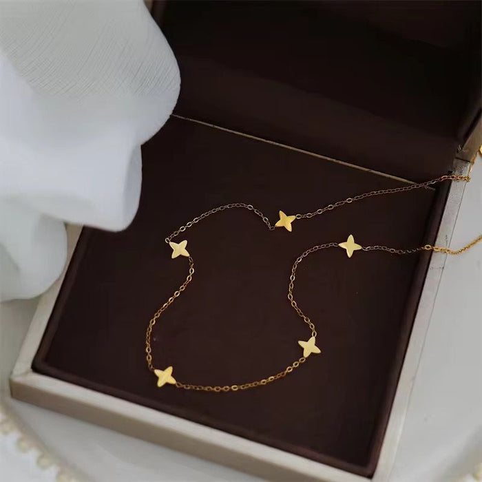 18K Gold-Plated Stainless-Steel Fashion Necklace