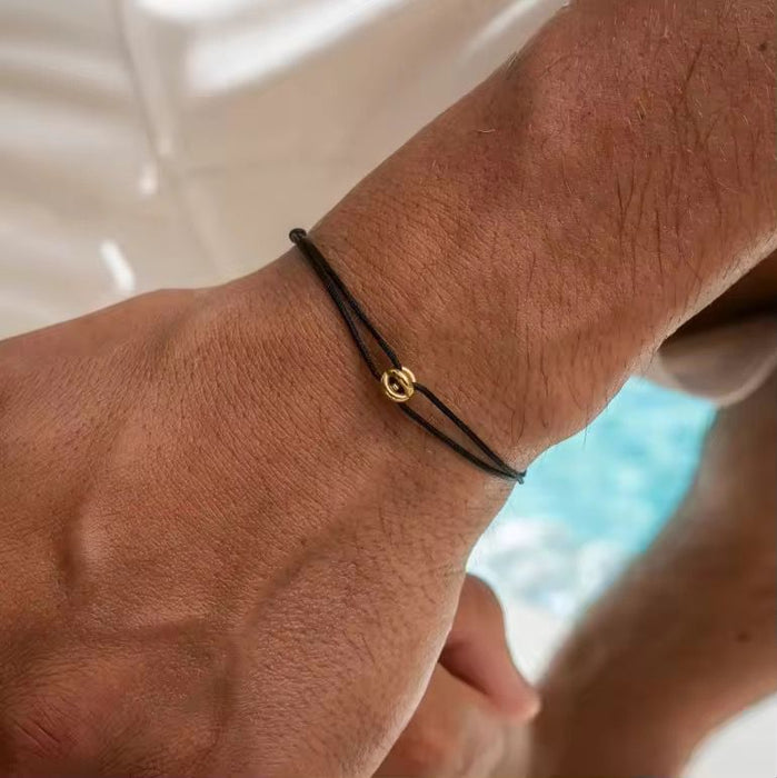 Pack Trendy Rope Bracelet & Tiny Beads Bracelet for Men (Pack of 2)