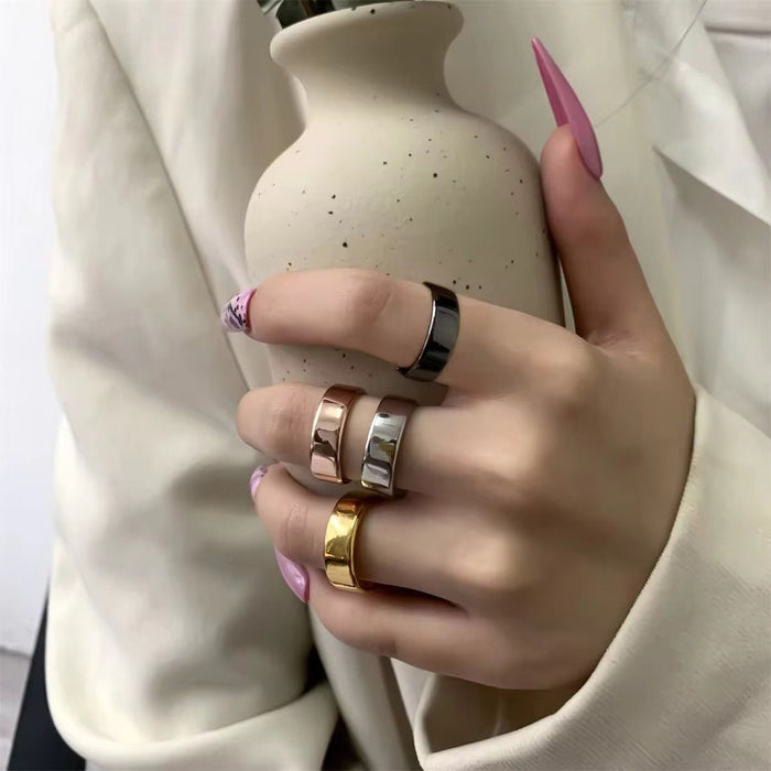 Pack of Hollow Resin Circle Long Geometric Resin Beads Pendant Necklace for Women & Magnetic Ring