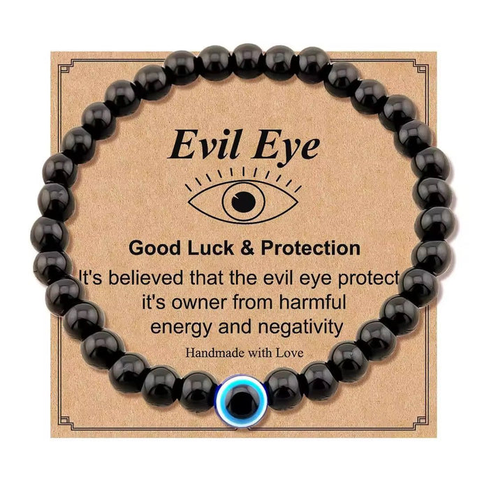 Pack of Evil Eye & Adjustable Handwoven Wristband Bracelet for Men (Pack of 2)