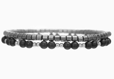 Pack of Trendy Rope & Classy Beads Bracelet for Men (Pack of 2)