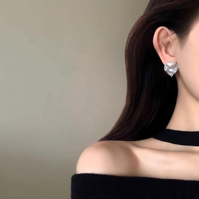 Pack of Retro French Style Water Wave Gold Plated Earrings & Cat Eye Stone Earrings