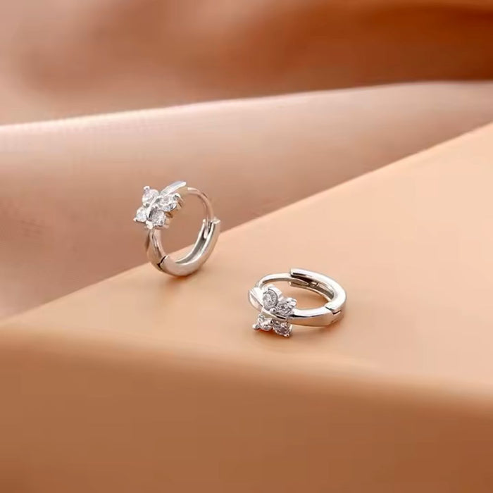 Floral Silver Plated Earrings for Women