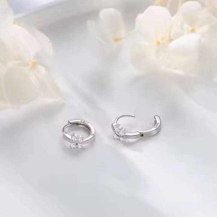 Floral Silver Plated Earrings for Women